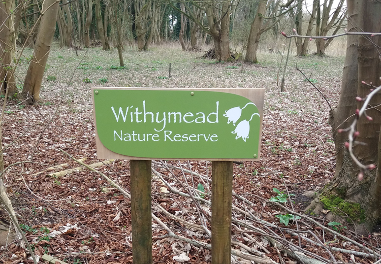 Withymead Nature Reserve Sign